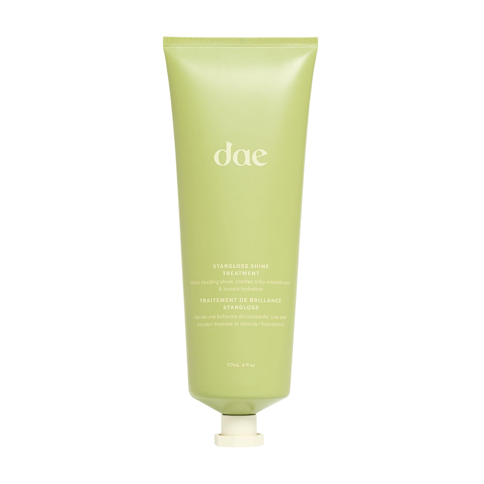 DAE Stargloss front packaging showing 6 oz tube and clean branding benefits shine
