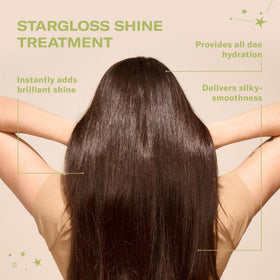DAE Stargloss texture close-up on fingertip showing creamy glossy weightless finish