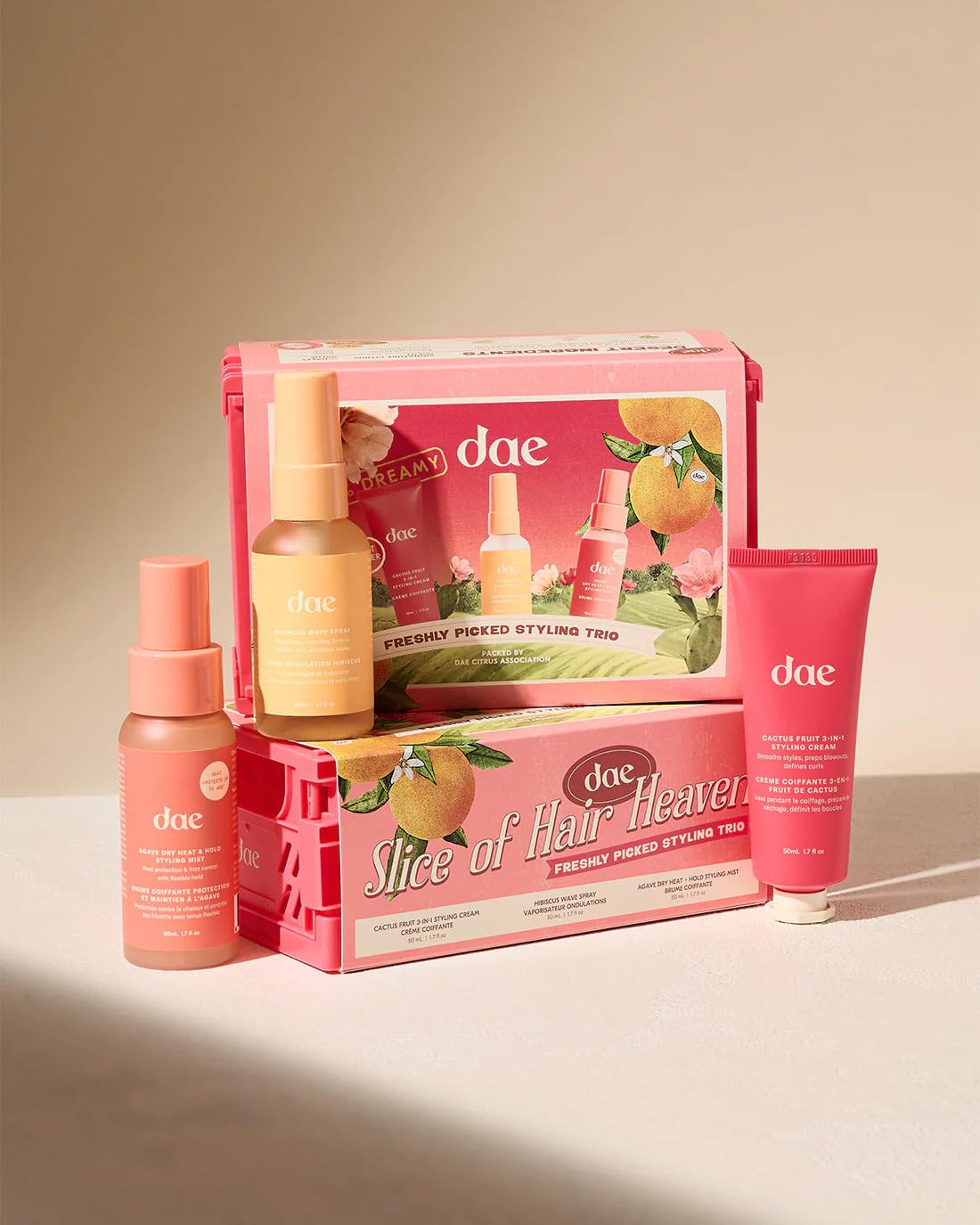 DAE front jar view showing product packaging and clean design benefit