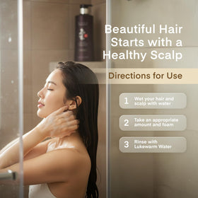 Daeng Gi Meo Ri before and after hair comparison illustrating improved texture and manageability