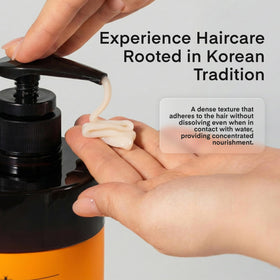 Daeng Gi Meo Ri before and after ends illustrating reduced frizz