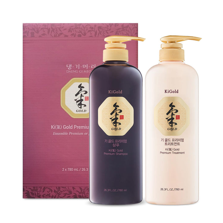 Daeng Gi Meo Ri front packaging showing Ki Gold bottles and benefits