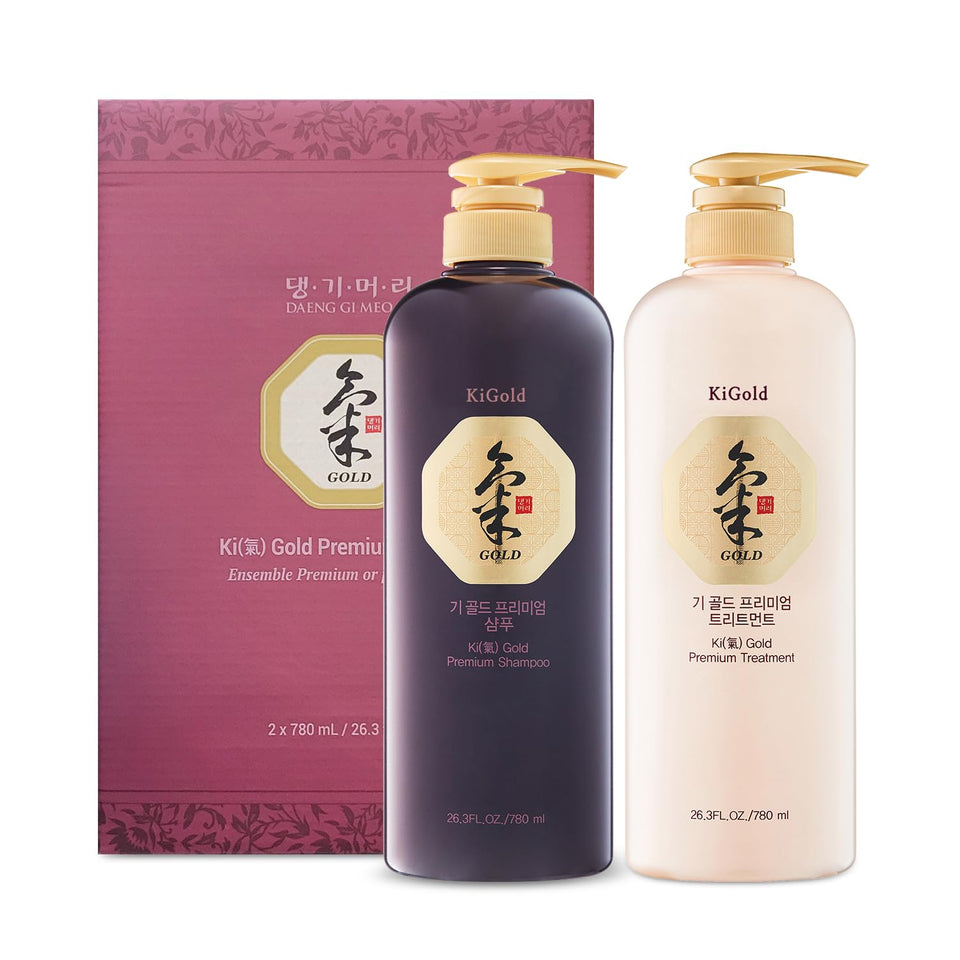 Daeng Gi Meo Ri front packaging showing Ki Gold bottles and benefits