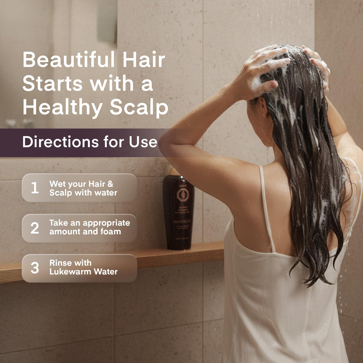 Daeng Gi Meo Ri herbal ingredients display highlighting natural extracts and calming effect