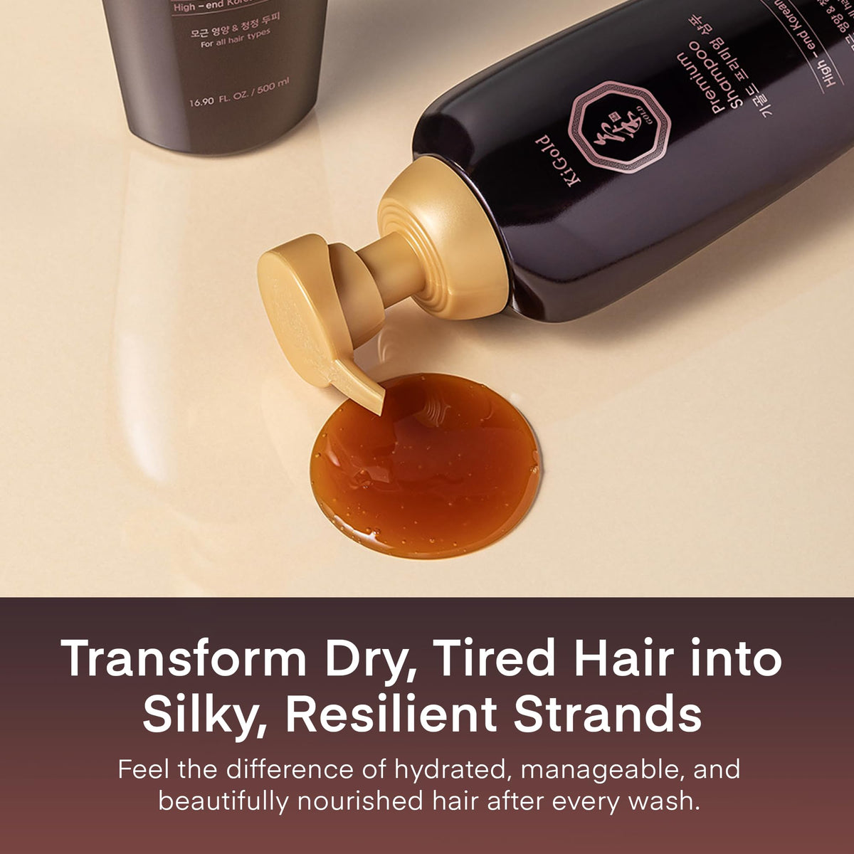 Daeng Gi Meo Ri bottle in bathroom lifestyle scene promoting refreshed scalp and hair