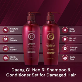 Daeng Gi Meo Ri shampoo texture closeup showing creamy lather for gentle cleansing