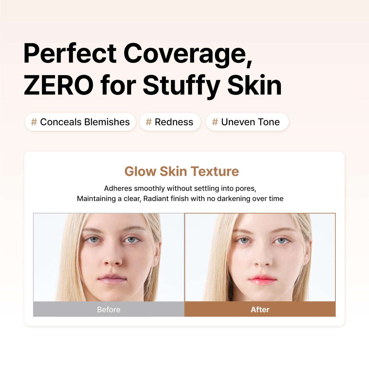 DAERA swatch on back of hand demonstrating neutral self-adjusting shade and blending