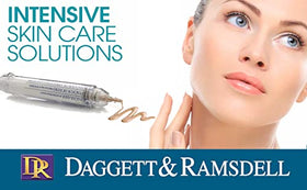 Daggett & Ramsdell close-up texture swatch highlighting quick-dry smoothing benefit