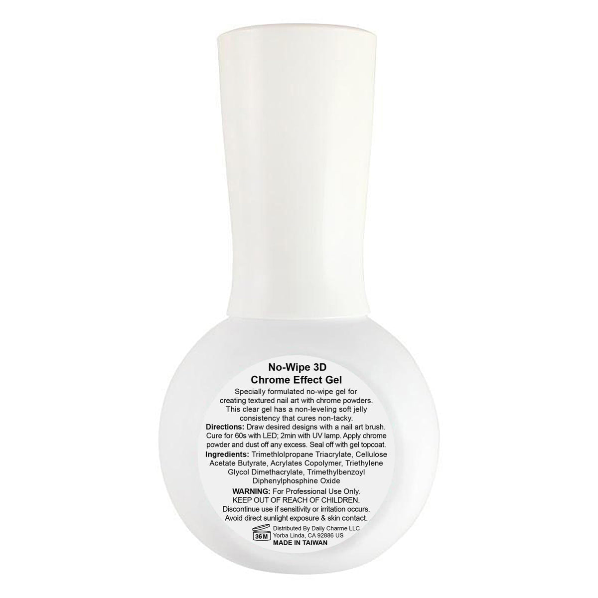 Daily Charme cap and label close-up showing product details for confident purchase