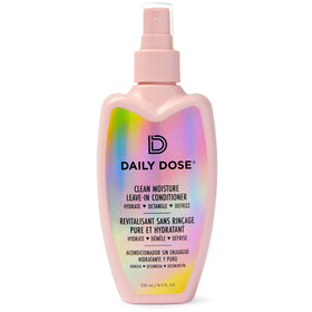 DAILY DOSE front packaging spray showing bottle and branding benefit detangling