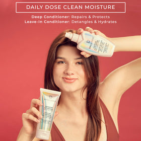 DAILY DOSE leave-in spray nozzle close-up demonstrating easy application benefit