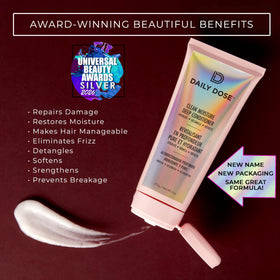 DAILY DOSE creamy texture close-up, demonstrates rich moisturizing feel