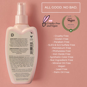DAILY DOSE mist on hair strands highlighting hydration and visible smoothness