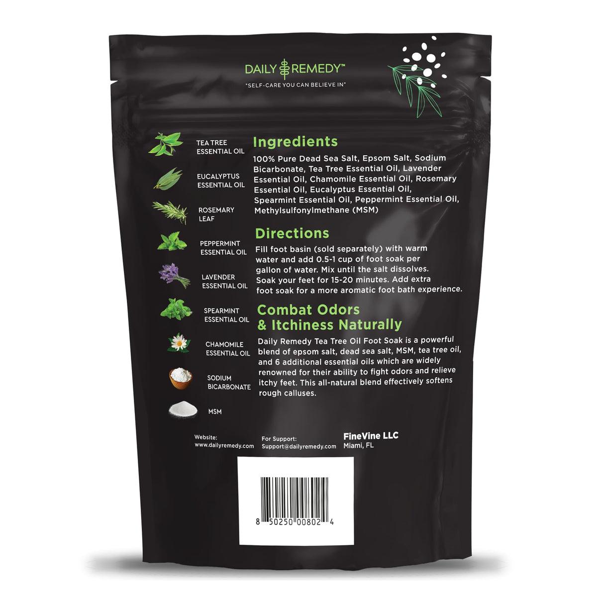 daily remedy close-up of coarse salt texture for exfoliation