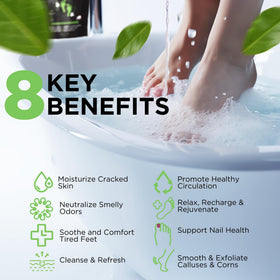 daily remedy foot soak dissolving in a motorized foot spa