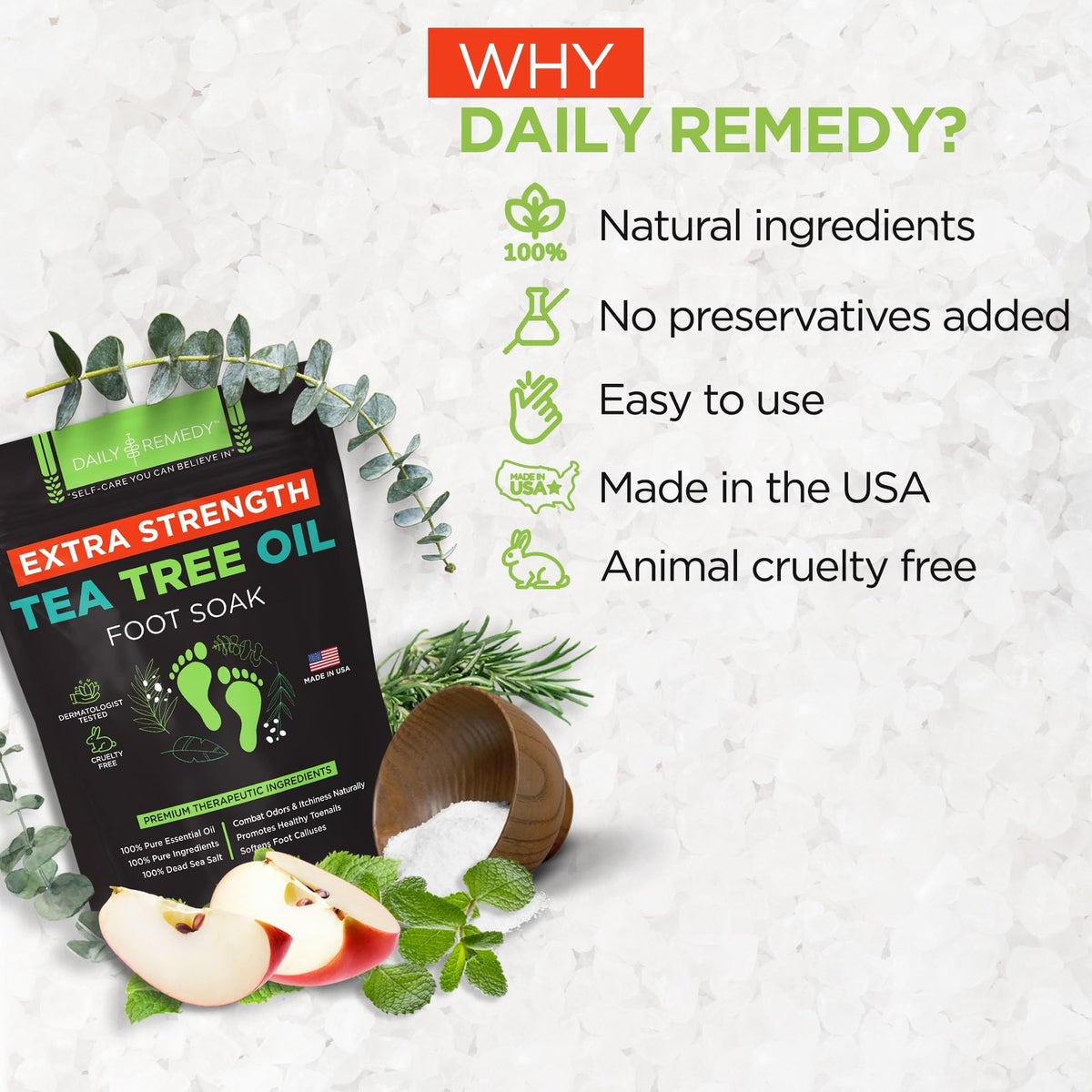 daily remedy label and ingredients panel highlighting formulation