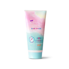 DAILY SHADE open cap with cream dispensed showing easy application