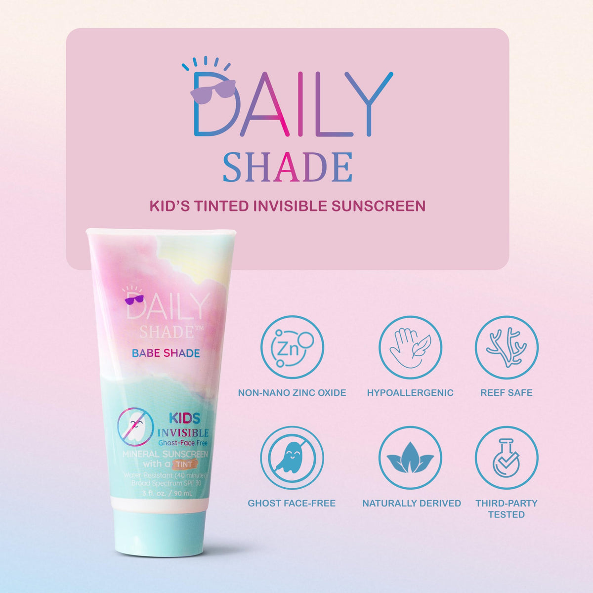 DAILY SHADE close-up of tinted texture highlighting smooth blendability