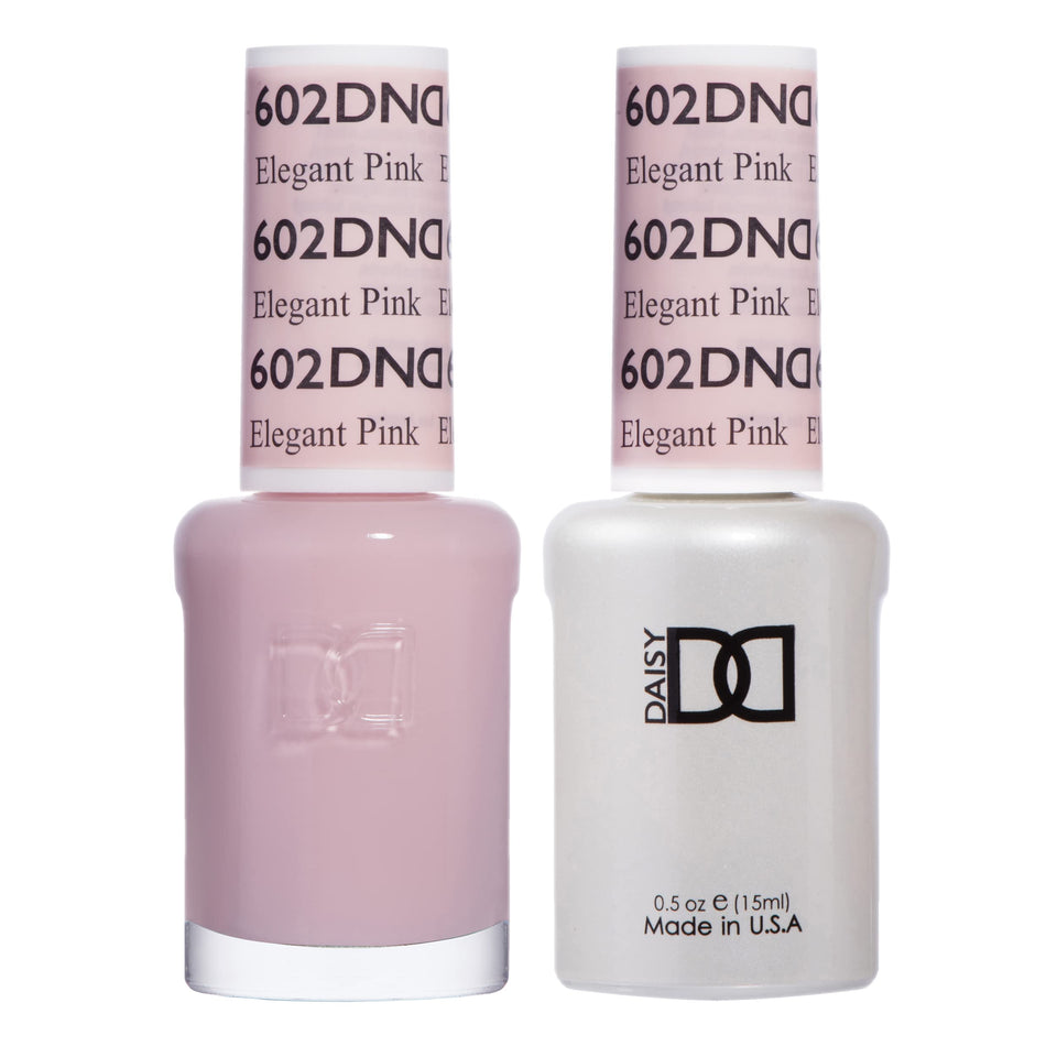 DAISY DND front packaging showing 602 Elegant Pink duo for coordinated finishes