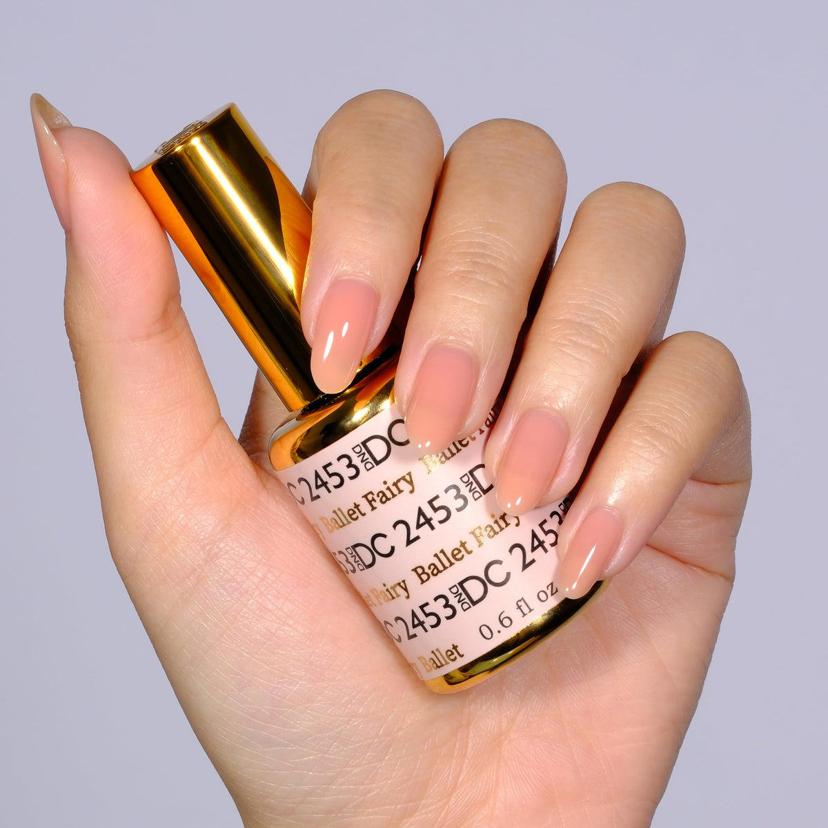 DAISY DND close texture swatch of Ballet Fairy showing buildable sheer coverage