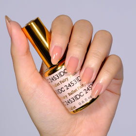 DAISY DND close texture swatch of Ballet Fairy showing buildable sheer coverage