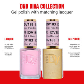 DAISY DND color swatch on nail tip illustrating true Pink Ribbons shade