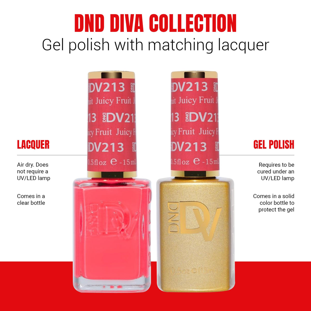 DAISY DND hand model wearing Juicy Fruit showing flattering color