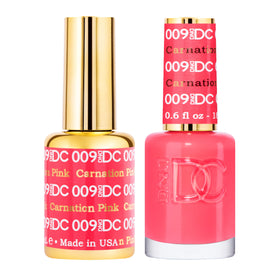 DAISY DND front packaging showing Carnation Pink dual bottles for easy shade recognition and matching