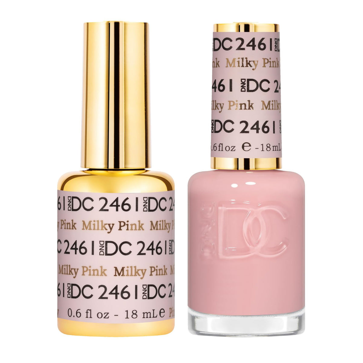DAISY DND front packaging showing milky pink duo and clear benefit durable wear