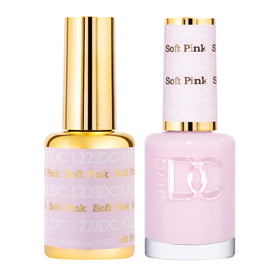 DAISY DND front packaging for the Pink Collection showing both bottles and benefit of matching colors