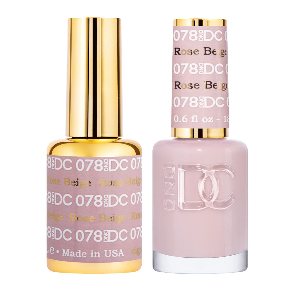 DAISY DND front packaging showing Rose Beige 078 and duo benefit