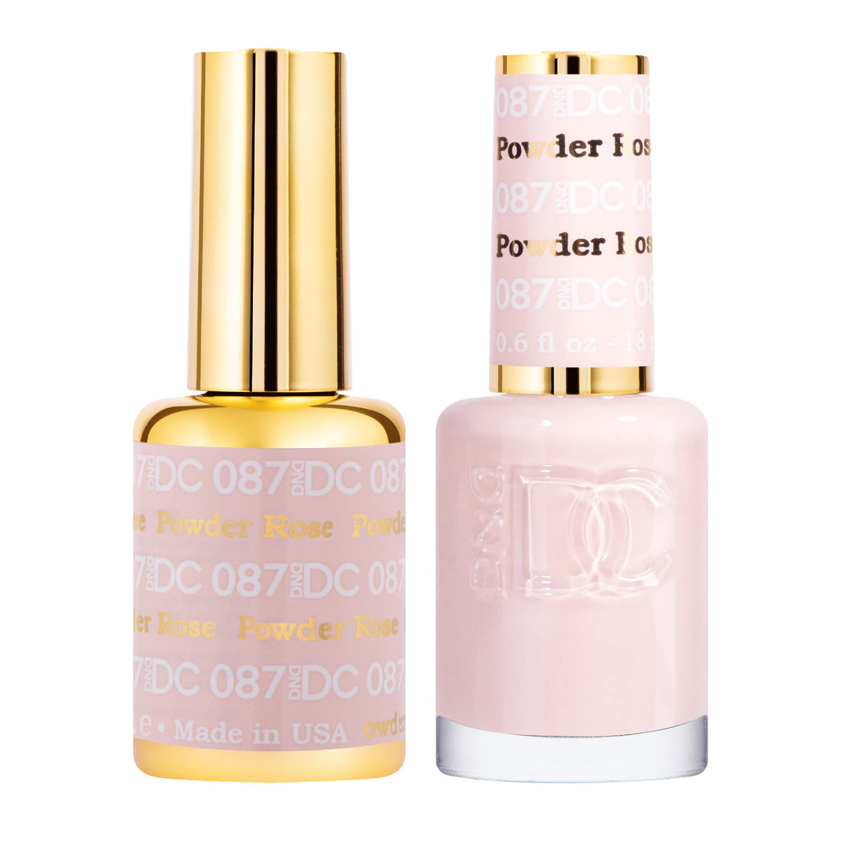 DAISY DND front packaging showing Rose Powder #087 and benefits