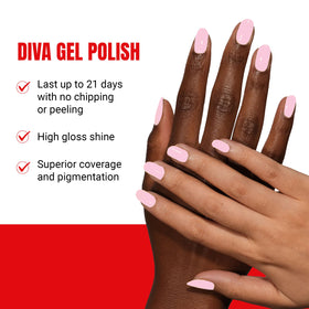 DAISY DND gel bottle close-up highlighting rich pigment coverage