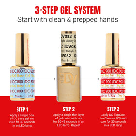 DAISY DND air-dry lacquer in hand for quick-dry touch-up convenience