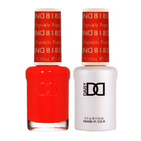 DAISY DND front packaging showing the neon orange Popsicle #818 and duo bottles for vivid color