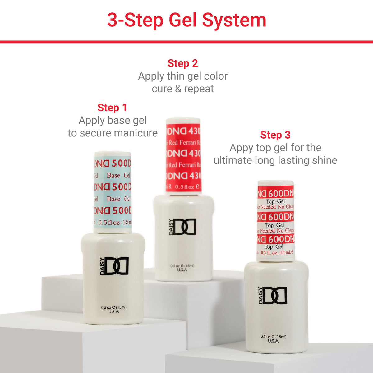DAISY DND bottles in hand for scale showing travel-friendly 15 ml size