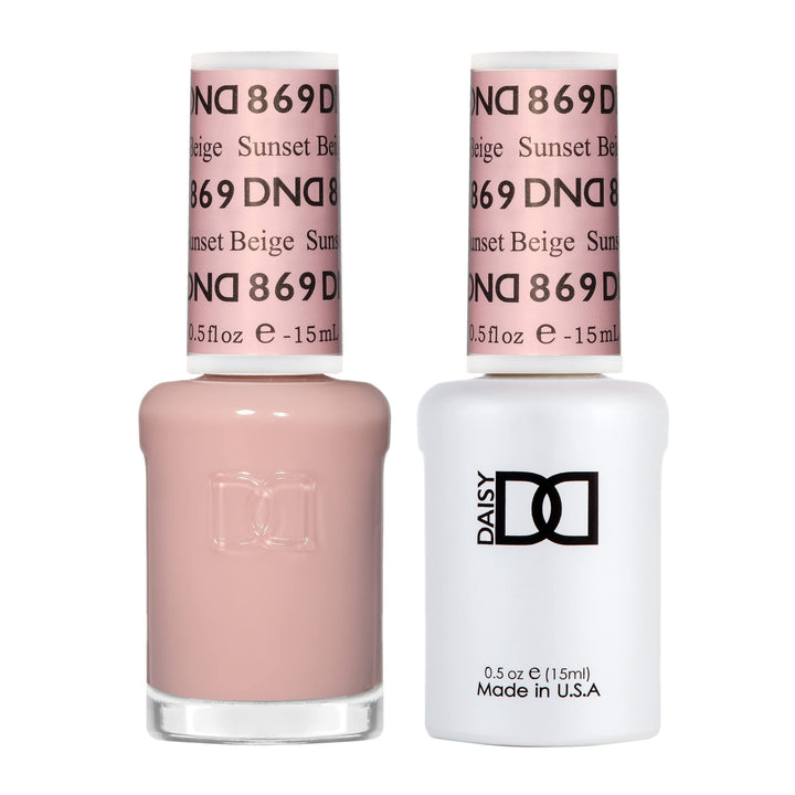 DAISY DND front packaging showing Sunset Beige duo and clear product benefits