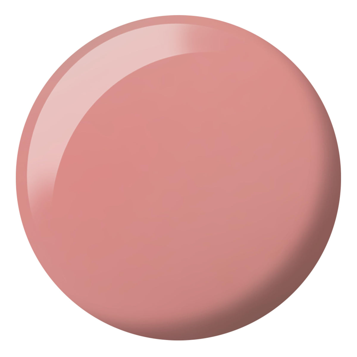 DAISY DND swatch on nail tip showing sheer rosy-red finish