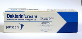 Daktarin being applied between toes showing targeted application and soothing benefit