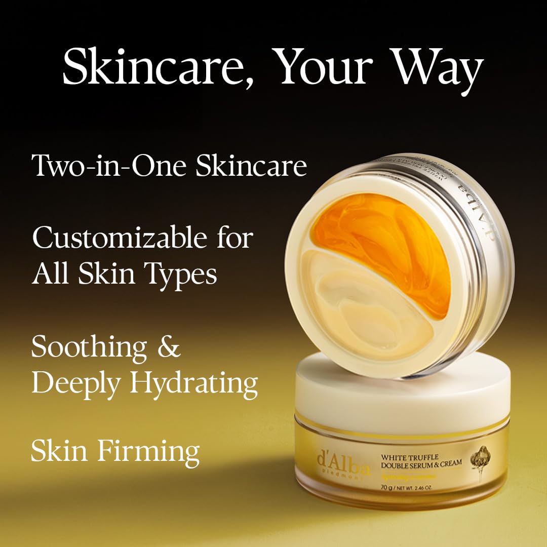 d'alba Piedmont aqua serum texture shown on skin for lightweight hydration