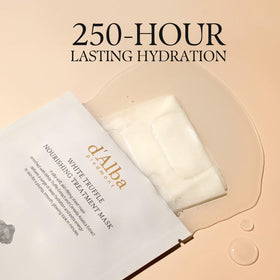 d'alba Piedmont mask being applied by hand delivering concentrated nourishment