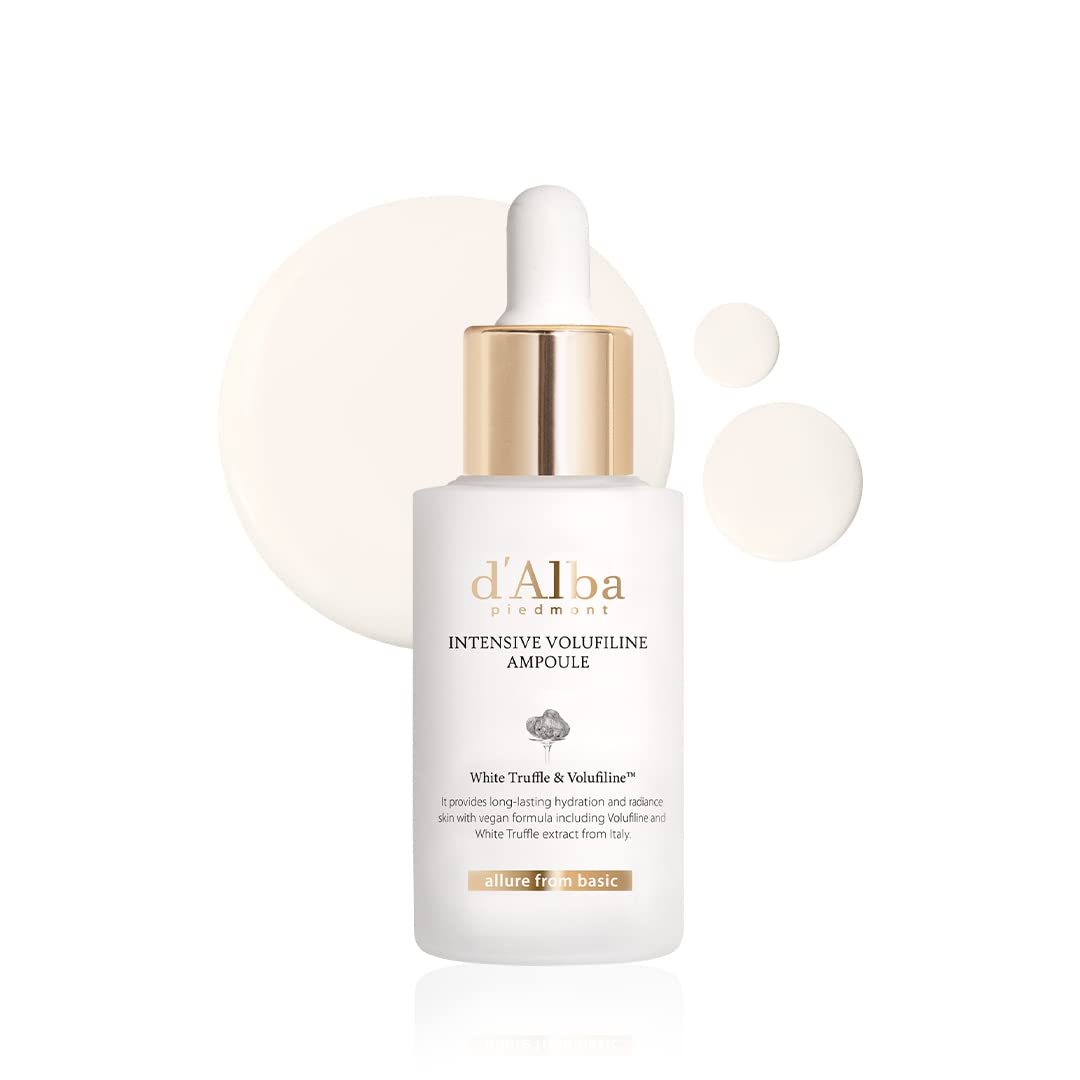 d'alba Piedmont front bottle view showing elegant packaging and premium benefit