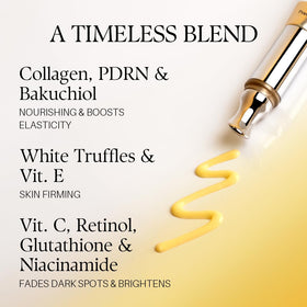 d'alba Piedmont cream applied around eye by model for targeted smoothing
