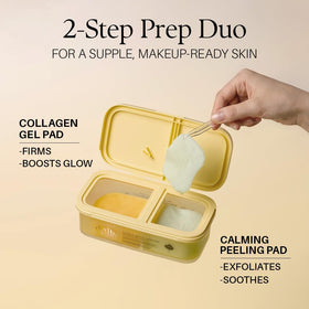 d'alba Piedmont calming toner peeling pad texture showing soft exfoliating surface