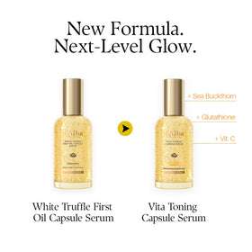 d'alba Piedmont capsule close-up showing microcapsule texture and potency