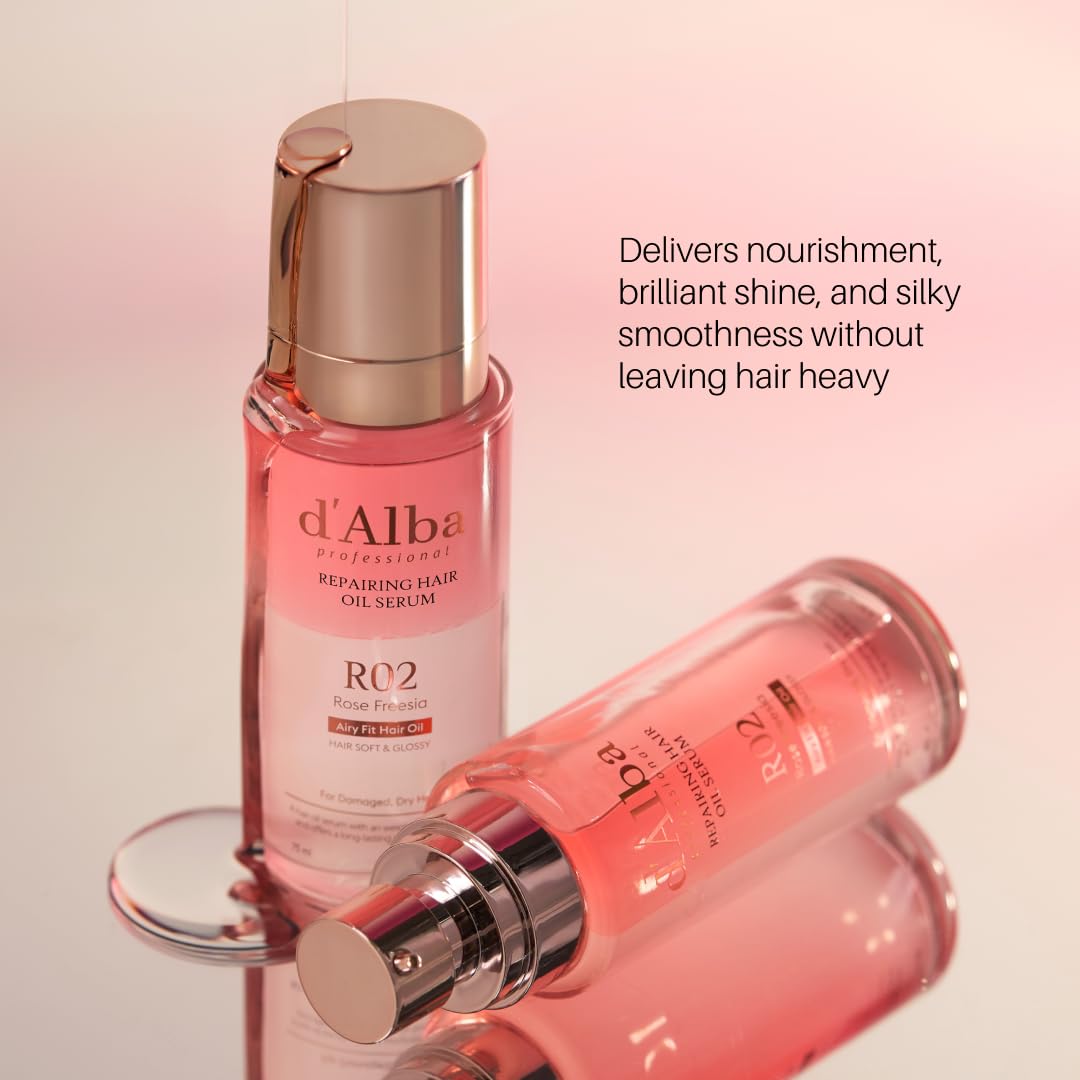 d'alba Piedmont dual-layer solution separated oil and serum demonstrating visible two-phase formula benefit