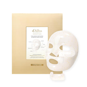d'alba Piedmont front packaging showing box and 4 hydrogel sheets, premium feel