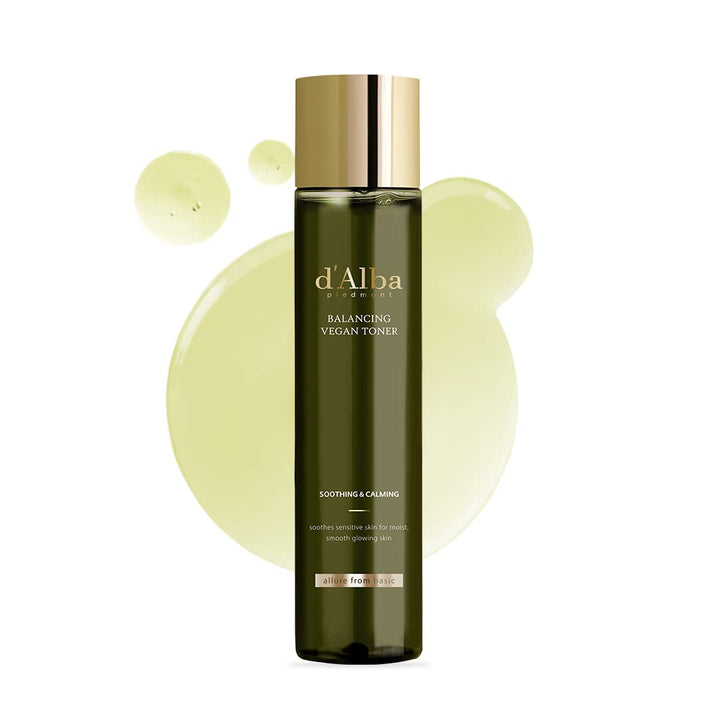 d'alba Piedmont front packaging showing clean toner design and calming finish