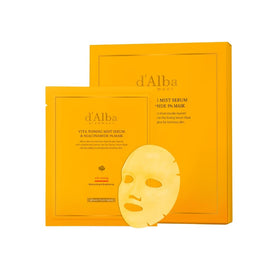 d'alba Piedmont front packaging showing four mask sheets and benefits