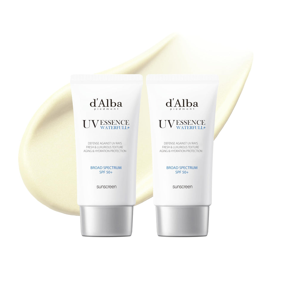 d'alba Piedmont front packaging showing two tubes and clear product benefit